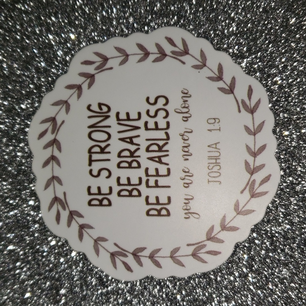 GOD WATERPOOF Sticker Bible Quote